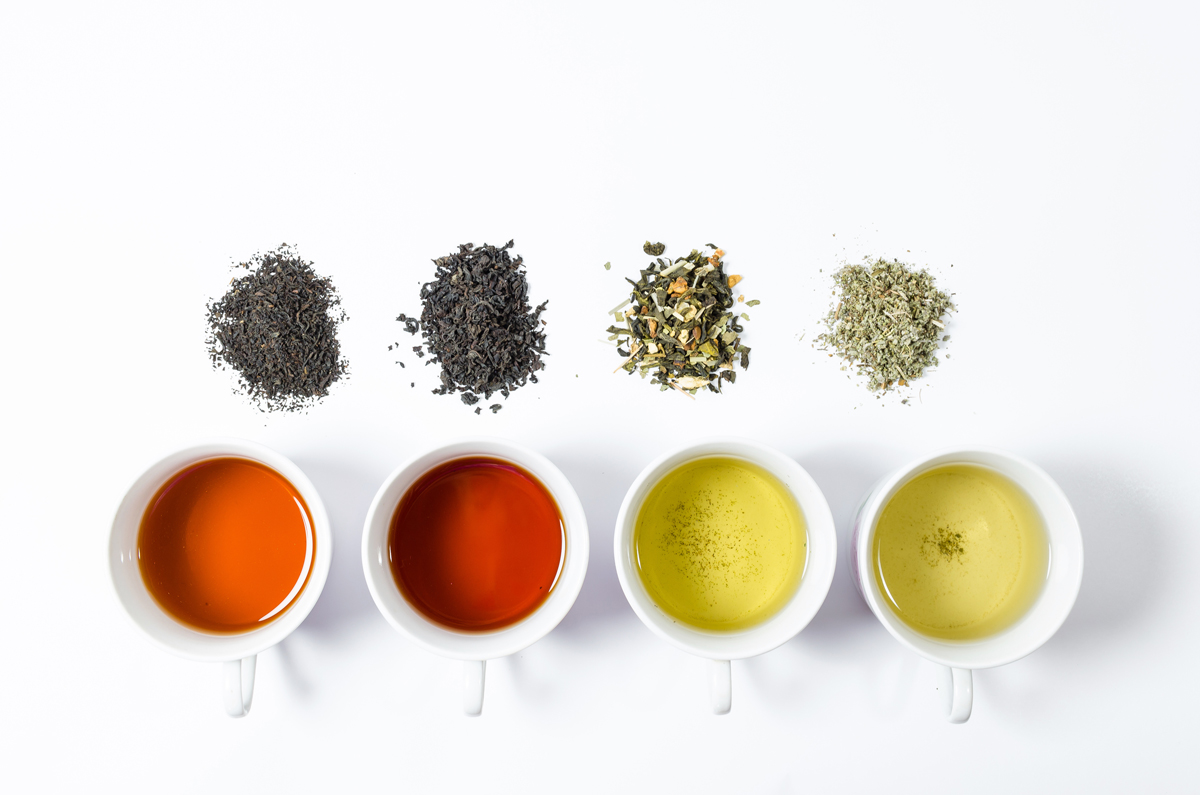 Proprietà e colori del tè